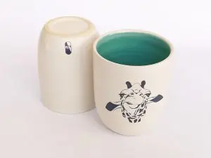 Pote M jirafa turquesa