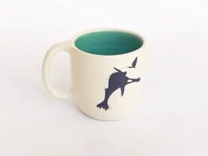 Taza S orca turquesa