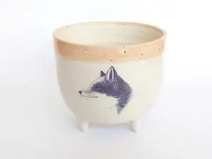 Maceta patas zorro rosa